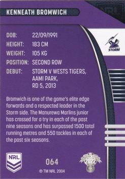 2022 NRL Traders #064 Kenneath Bromwich Back